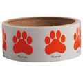 Paw Print Stickers-Orange/100 Rl